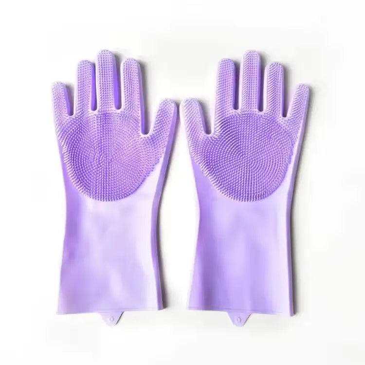 Magic Silicone Scrubber Gloves