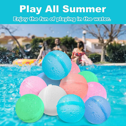6-Pieces Reusable Water Balloons With Mesh Bag