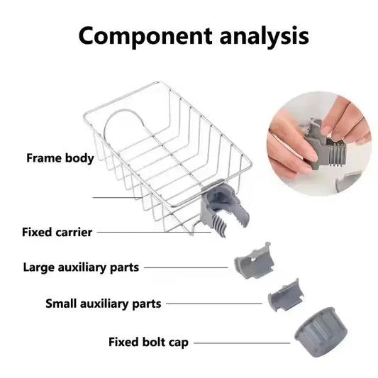 Stainless Steel Faucet Rack Hanging Basket