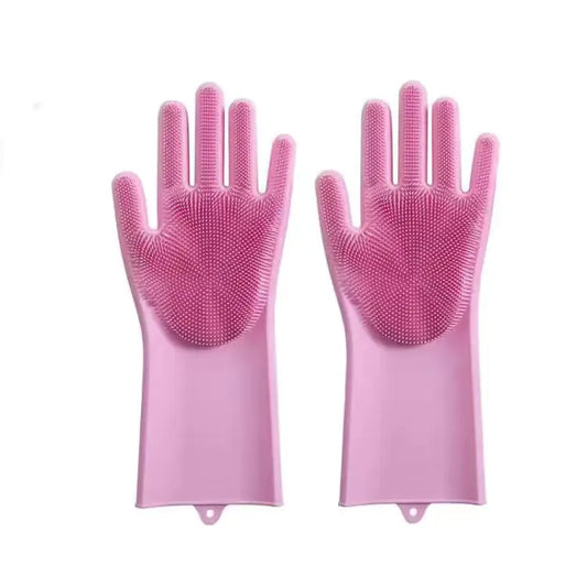 Magic Silicone Scrubber Gloves