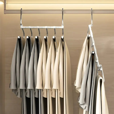Stainless Steel 6-Layer Pants Organizer