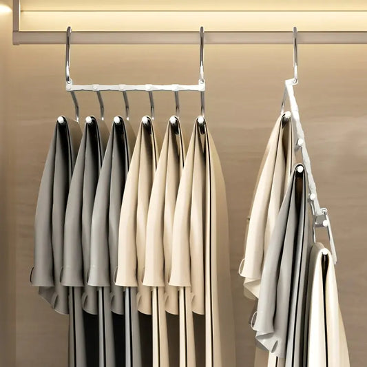 Stainless Steel 6-Layer Pants Organizer