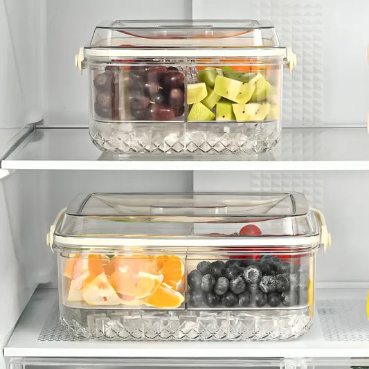 Food Serving Box With Ice Compartment