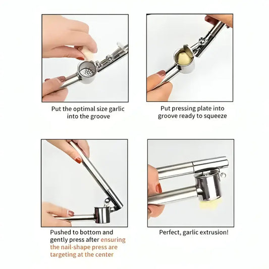 Stainless Steel Garlic Press