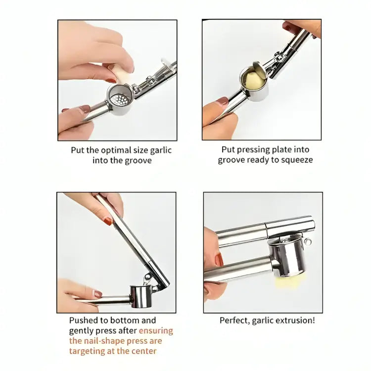 Stainless Steel Garlic Press