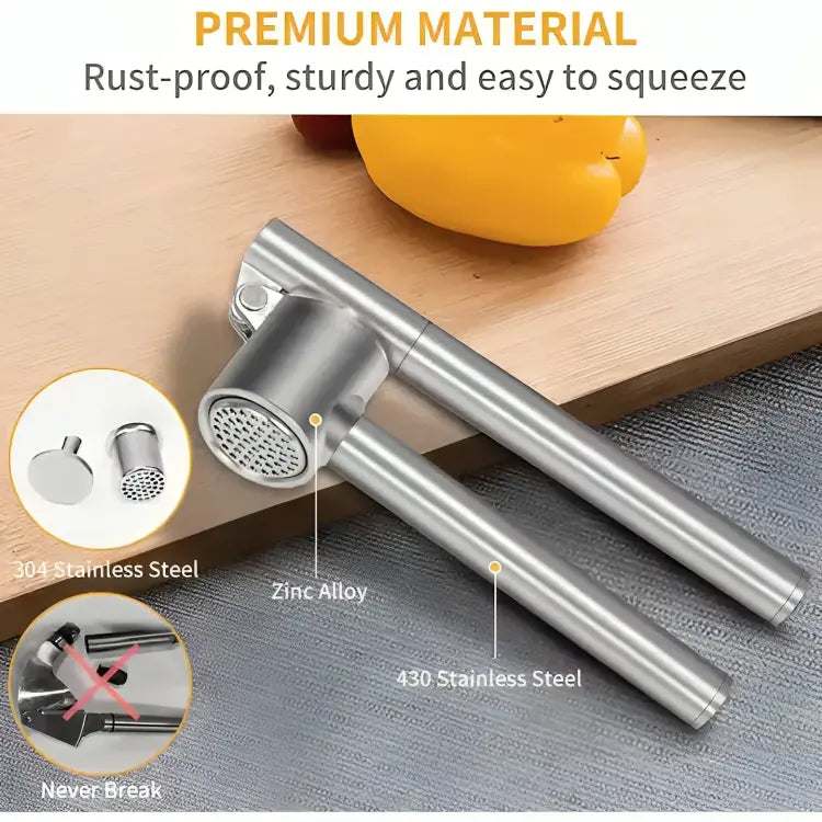 Stainless Steel Garlic Press