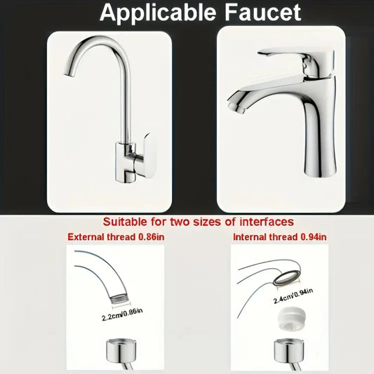 Universal 1080° Robotic Arm Faucet extension