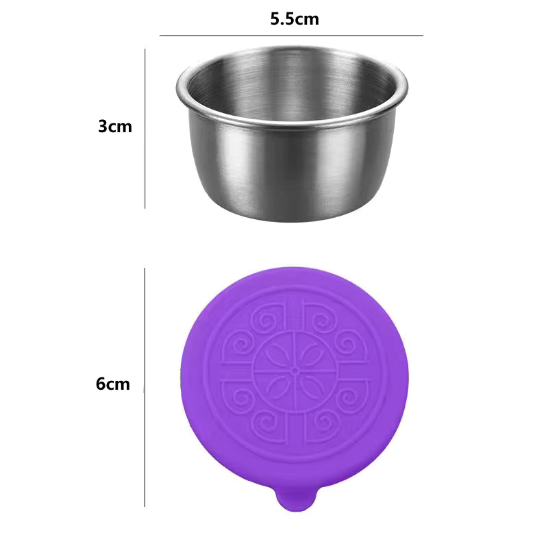 Premium 304 Stainless Steel Sauce Cup- color variants
