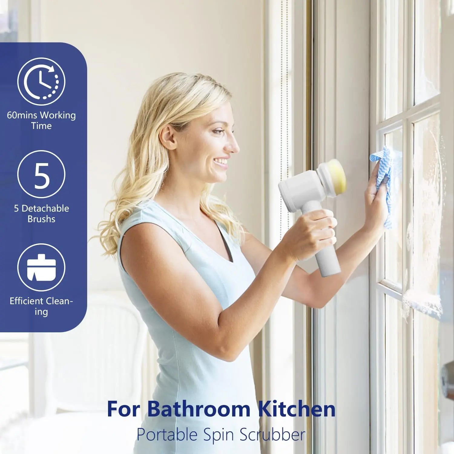 5-in-1 Electric Cleaning Brush- detail view