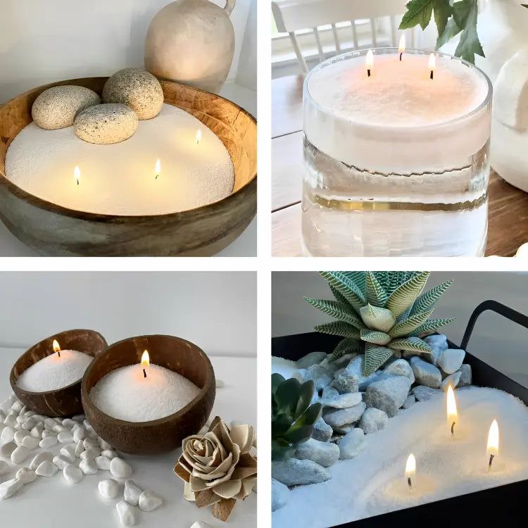 Pearled Sand Candles Wax