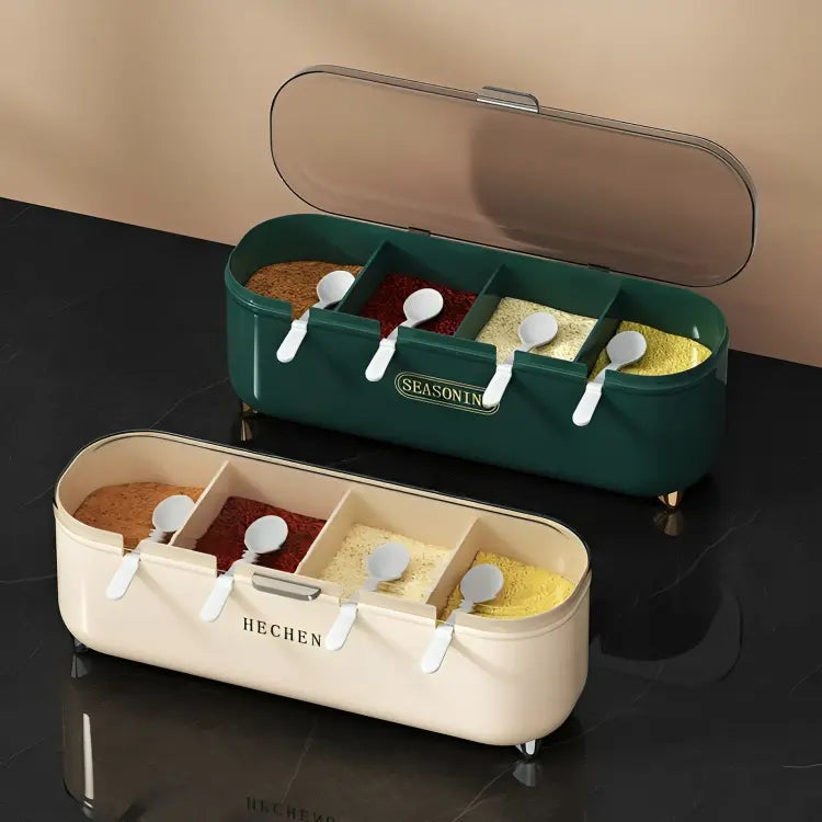 Multifunctional 4-in-1 Spice Box