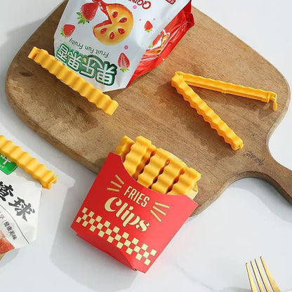 French Fry-Shaped Food Bag Clips