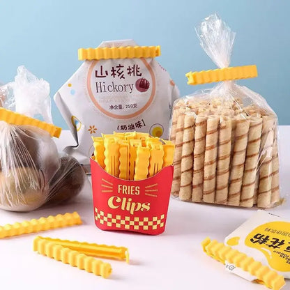 French Fry-Shaped Food Bag Clips