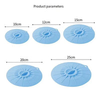 5-Piece Silicone Sealed Pot Cover Set