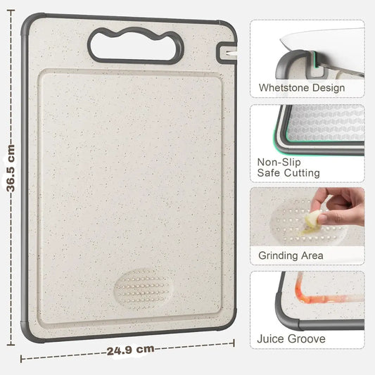 4-in-1 Double-Sided Titanium Cutting Board