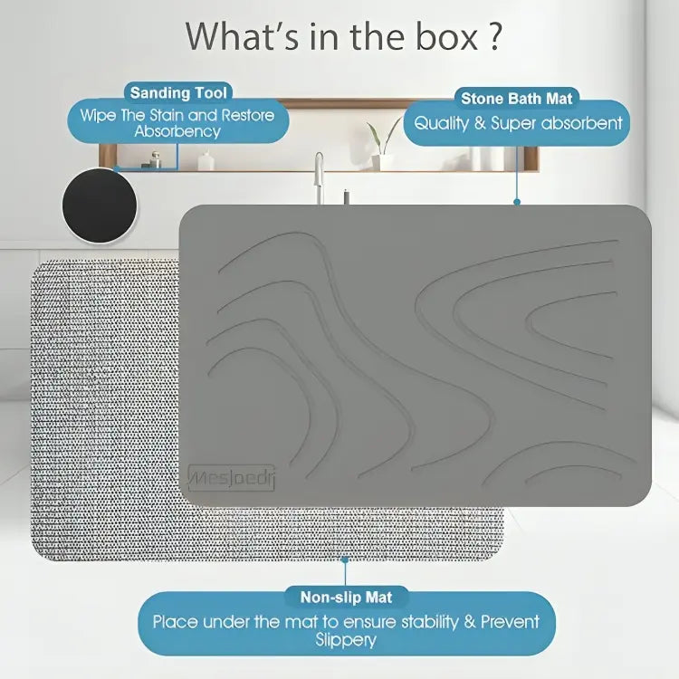 Super Absorbent Bathroom Stone Mat