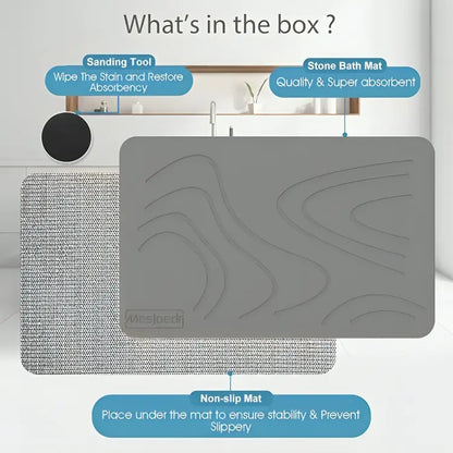 Super Absorbent Bathroom Stone Mat