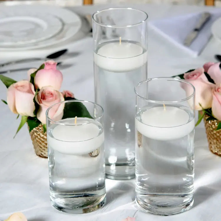 Glass Pearled Candle Holders