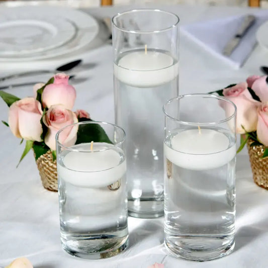 Glass Pearled Candle Holders